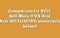 Comparison for BELL Bell-Moto-9 VS Arai Arai-685311167941 motorcycle helmet