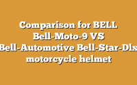 Comparison for BELL Bell-Moto-9 VS Bell-Automotive Bell-Star-Dlx motorcycle helmet