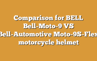 Comparison for BELL Bell-Moto-9 VS Bell-Automotive Moto-9S-Flex motorcycle helmet