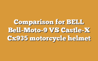 Comparison for BELL Bell-Moto-9 VS Castle-X Cx935 motorcycle helmet