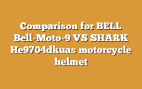 Comparison for BELL Bell-Moto-9 VS SHARK He9704dkuas motorcycle helmet