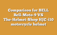 Comparison for BELL Bell-Moto-9 VS The-Helmet-Shop HJC-i10 motorcycle helmet