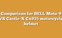 Comparison for BELL Moto-9 VS Castle-X Cx935 motorcycle helmet