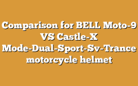 Comparison for BELL Moto-9 VS Castle-X Mode-Dual-Sport-Sv-Trance motorcycle helmet