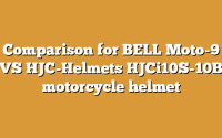 Comparison for BELL Moto-9 VS HJC-Helmets HJCi10S-10B motorcycle helmet
