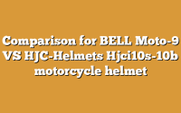 Comparison for BELL Moto-9 VS HJC-Helmets Hjci10s-10b motorcycle helmet