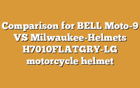 Comparison for BELL Moto-9 VS Milwaukee-Helmets H7010FLATGRY-LG motorcycle helmet
