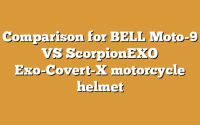 Comparison for BELL Moto-9 VS ScorpionEXO Exo-Covert-X motorcycle helmet