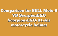 Comparison for BELL Moto-9 VS ScorpionEXO Scorpion-EXO-R1-Air motorcycle helmet