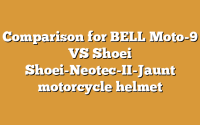 Comparison for BELL Moto-9 VS Shoei Shoei-Neotec-II-Jaunt motorcycle helmet