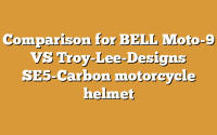 Comparison for BELL Moto-9 VS Troy-Lee-Designs SE5-Carbon motorcycle helmet