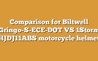 Comparison for Biltwell Gringo-S-ECE-DOT VS 1Storm HJDJ11ABS motorcycle helmet
