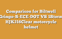 Comparison for Biltwell Gringo-S-ECE-DOT VS 1Storm HJK316Clear motorcycle helmet