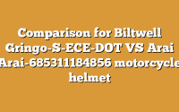 Comparison for Biltwell Gringo-S-ECE-DOT VS Arai Arai-685311184856 motorcycle helmet