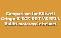 Comparison for Biltwell Gringo-S-ECE-DOT VS BELL Bullitt motorcycle helmet