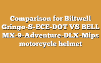 Comparison for Biltwell Gringo-S-ECE-DOT VS BELL MX-9-Adventure-DLX-Mips motorcycle helmet
