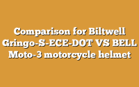 Comparison for Biltwell Gringo-S-ECE-DOT VS BELL Moto-3 motorcycle helmet