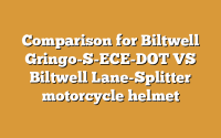 Comparison for Biltwell Gringo-S-ECE-DOT VS Biltwell Lane-Splitter motorcycle helmet