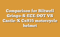 Comparison for Biltwell Gringo-S-ECE-DOT VS Castle-X Cx935 motorcycle helmet