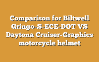 Comparison for Biltwell Gringo-S-ECE-DOT VS Daytona Cruiser-Graphics motorcycle helmet