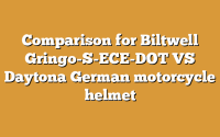 Comparison for Biltwell Gringo-S-ECE-DOT VS Daytona German motorcycle helmet