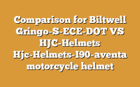 Comparison for Biltwell Gringo-S-ECE-DOT VS HJC-Helmets Hjc-Helmets-I90-aventa motorcycle helmet