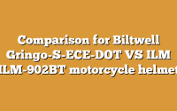 Comparison for Biltwell Gringo-S-ECE-DOT VS ILM ILM-902BT motorcycle helmet