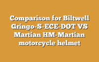 Comparison for Biltwell Gringo-S-ECE-DOT VS Martian HM-Martian motorcycle helmet
