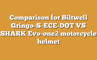 Comparison for Biltwell Gringo-S-ECE-DOT VS SHARK Evo-one2 motorcycle helmet