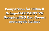 Comparison for Biltwell Gringo-S-ECE-DOT VS ScorpionEXO Exo-Covert motorcycle helmet