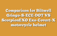 Comparison for Biltwell Gringo-S-ECE-DOT VS ScorpionEXO Exo-Covert-X motorcycle helmet