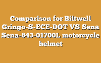 Comparison for Biltwell Gringo-S-ECE-DOT VS Sena Sena-843-01700L motorcycle helmet