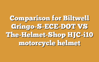 Comparison for Biltwell Gringo-S-ECE-DOT VS The-Helmet-Shop HJC-i10 motorcycle helmet