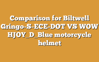 Comparison for Biltwell Gringo-S-ECE-DOT VS WOW HJOY_D_Blue motorcycle helmet