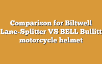 Comparison for Biltwell Lane-Splitter VS BELL Bullitt motorcycle helmet