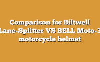 Comparison for Biltwell Lane-Splitter VS BELL Moto-3 motorcycle helmet