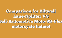 Comparison for Biltwell Lane-Splitter VS Bell-Automotive Moto-9S-Flex motorcycle helmet