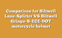 Comparison for Biltwell Lane-Splitter VS Biltwell Gringo-S-ECE-DOT motorcycle helmet