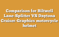 Comparison for Biltwell Lane-Splitter VS Daytona Cruiser-Graphics motorcycle helmet