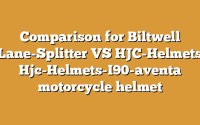 Comparison for Biltwell Lane-Splitter VS HJC-Helmets Hjc-Helmets-I90-aventa motorcycle helmet