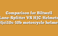 Comparison for Biltwell Lane-Splitter VS HJC-Helmets Hjci10s-10b motorcycle helmet