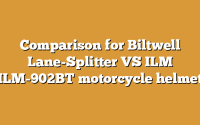 Comparison for Biltwell Lane-Splitter VS ILM ILM-902BT motorcycle helmet