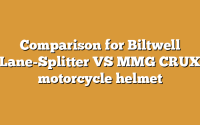 Comparison for Biltwell Lane-Splitter VS MMG CRUX motorcycle helmet