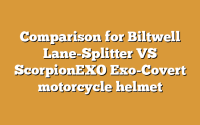 Comparison for Biltwell Lane-Splitter VS ScorpionEXO Exo-Covert motorcycle helmet