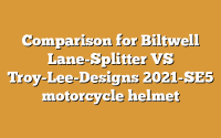 Comparison for Biltwell Lane-Splitter VS Troy-Lee-Designs 2021-SE5 motorcycle helmet