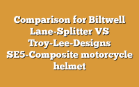 Comparison for Biltwell Lane-Splitter VS Troy-Lee-Designs SE5-Composite motorcycle helmet