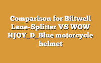 Comparison for Biltwell Lane-Splitter VS WOW HJOY_D_Blue motorcycle helmet