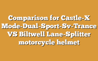Comparison for Castle-X Mode-Dual-Sport-Sv-Trance VS Biltwell Lane-Splitter motorcycle helmet