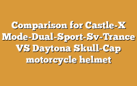 Comparison for Castle-X Mode-Dual-Sport-Sv-Trance VS Daytona Skull-Cap motorcycle helmet