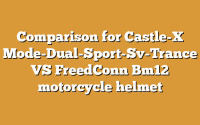 Comparison for Castle-X Mode-Dual-Sport-Sv-Trance VS FreedConn Bm12 motorcycle helmet